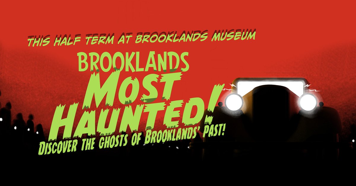 BrooklandsMuseu's tweet photo. Get ready for a spooktacular week as we track down the ghosts of Brooklands' past!

Become a supernatural investigator, join our Monsterific Frankencraft workshop (pre-booking required) and take a spooky bus ride.

Find out more and book your tickets: https://t.co/AaRSLbuO45 https://t.co/713H23SOgC