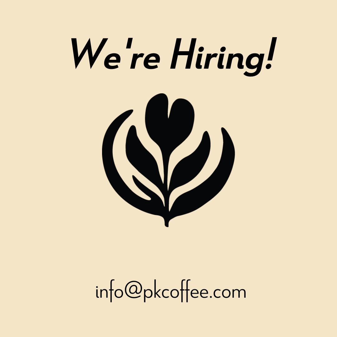 PK Coffee is hiring!
.
We’re looking for some kind and loving members to join our team as we begin to re-open! Send a cover letter and resume to the email address above 👆🏼
.
.
#Community #Coffee #Love #Joy #PKCoffee #Vermont #Hiring #CoffeeShop #WaterburyVT