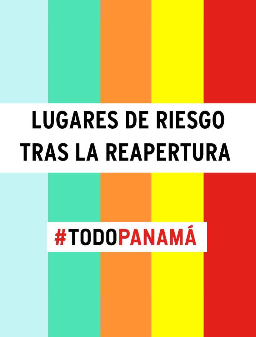 prensacom's tweet photo. 🚨Han iniciado nuevas aperturas, pero no debemos bajar la guardia.
Te compartimos los lugares que tienen mayor riesgo 👇👇 para que juntos, #TodoPanama pongamos un alto a los contagios del #Covid19.
#ElVirusLoParasTu https://t.co/gn6WuTG2bX