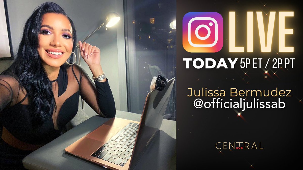 IT'S GONNA BE ALL THE WAY LIVE ON INSTAGRAM TODAY 5pET / 2pPT! Join <a href="/JulissaB/">Julissa Bermudez</a> on her INSTAGRAM to talk about TODAY'S ALL NEW EPISODE of #CentralAveTV with special guests <a href="/VanLathan/">Van Lathan Jr</a>, <a href="/SanyaRichiRoss/">Sanya Richards-Ross</a> and <a href="/mrmuhammad/">Ali Muhammad</a>.