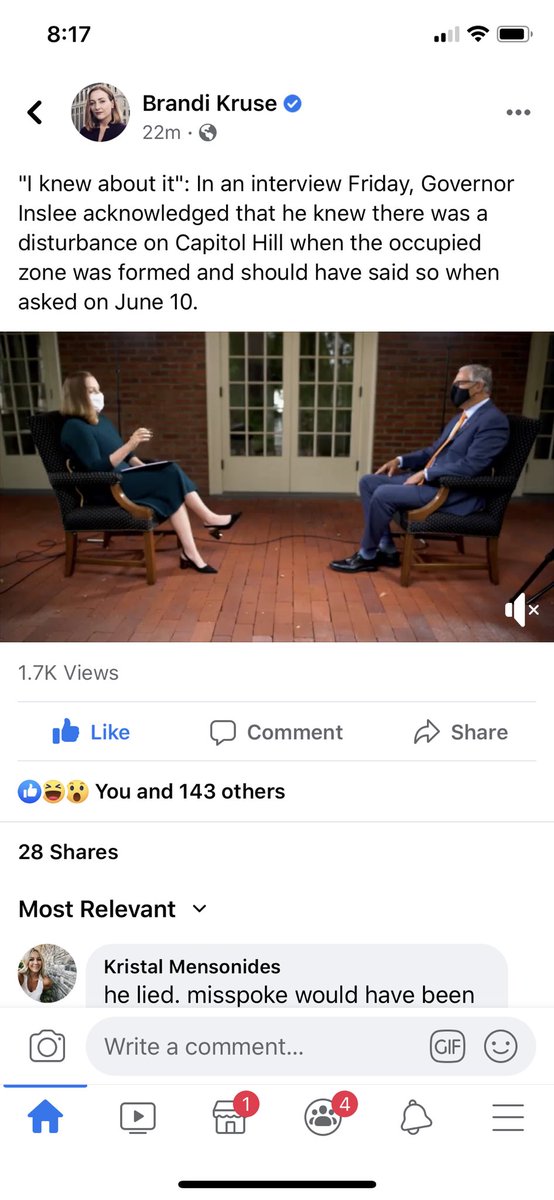 kristaljoyphoto's tweet image. in june, you said it was news to you and laughed - you can actually look back to the clip. misspoke is when you quickly acknowledge the mistake and APOLOGIZE!! no what you call what you did, is a lie. @GovInslee #Culpforgovernor