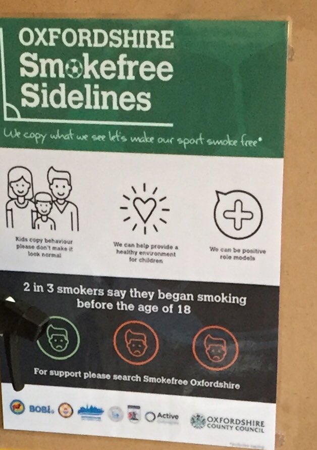 A fabulous morning of footie @Sports_ESFC @WdyflF @OxfordshireFA whilst also sharing the important message about #SmokeFreeSidelines 👍#OurHealthIsOurWealth 🤗⚽️