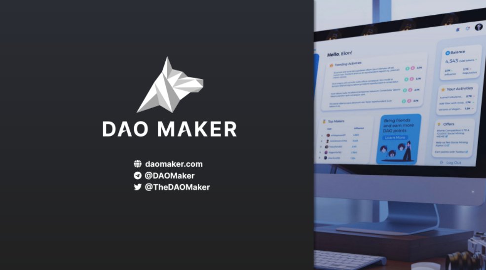 So I've noticed an increasing number of "more promising"  #DeFi start-ups leveraging  @TheDaoMaker's services; i.e. either they facilitate part of their fundraiser (SHO or DYCO) through them or integrate with their incentivized community (Social Mining)./a thread 