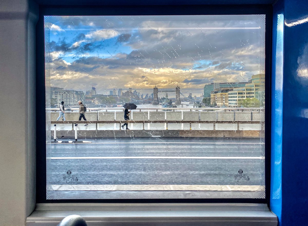 #TravelByBus
– on London Bridge it’s tipping down edition