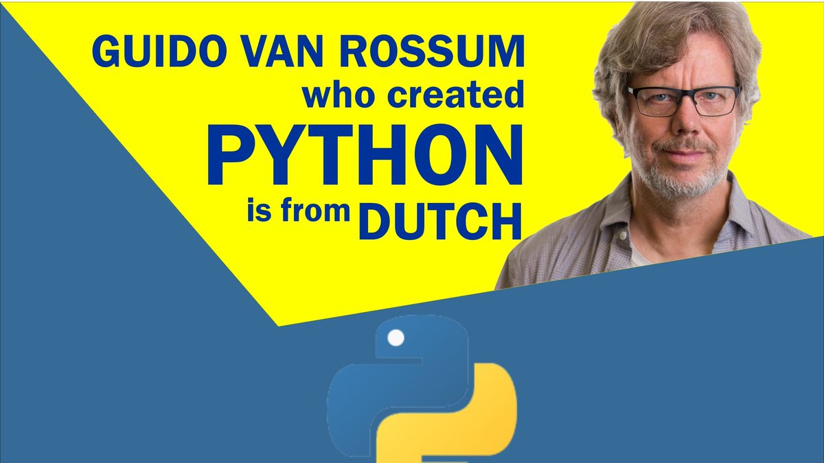AdviceCoder's tweet image. The Person who Created #Python #programming
#python3 #programmer #computer #code #pythonprogramming #pythonlearning #pythondeveloper
