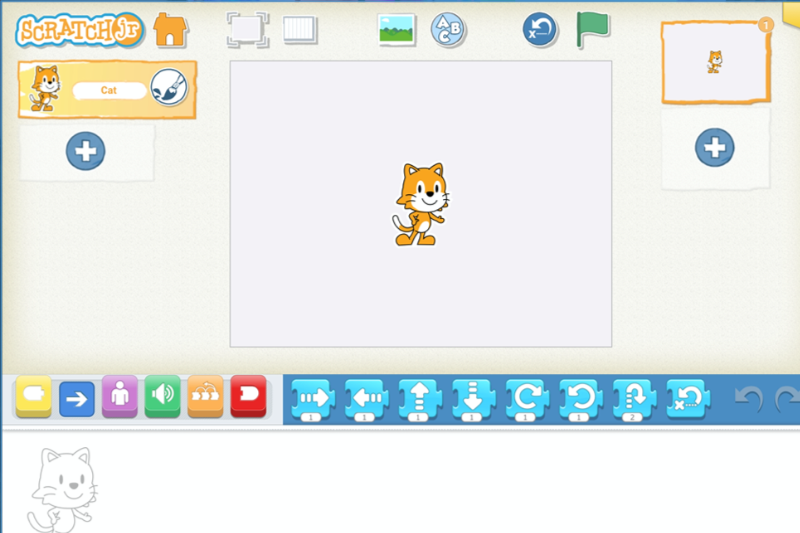 Scratch jr windows. Интерфейс скретч джуниор. scratch интерфейс. скретч jr. программирование scratchjr.