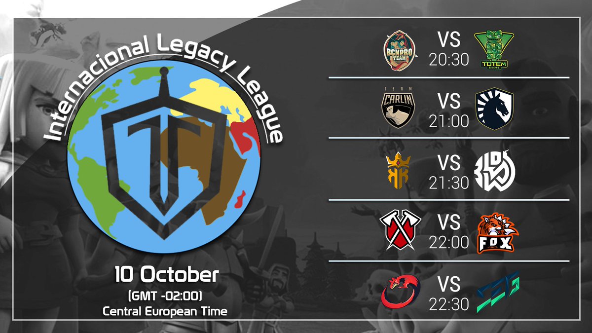 👑 #ILL - WEEK #1 DAY #2

After an emotional first day, the second game of the regular season arrives 😎

<a href="/BCNProTeam/">BCN Pro Team</a> 🆚
<a href="/esports_totem/">Moved</a> 

<a href="/Team_Carlin_/">Team Carlin</a> 🆚
<a href="/TeamLiquid/">Team Liquid</a> AC

<a href="/KingOfKings_GG/">King Of Kings 👑</a> 🆚
@BlowsGaming 

<a href="/TribeAcademyGG/">Tribe Academy</a> 🆚
<a href="/FoxeSportsGG/">Fox eSports</a> 

@Manguste_eSport 🆚
@SynapseGamingGG