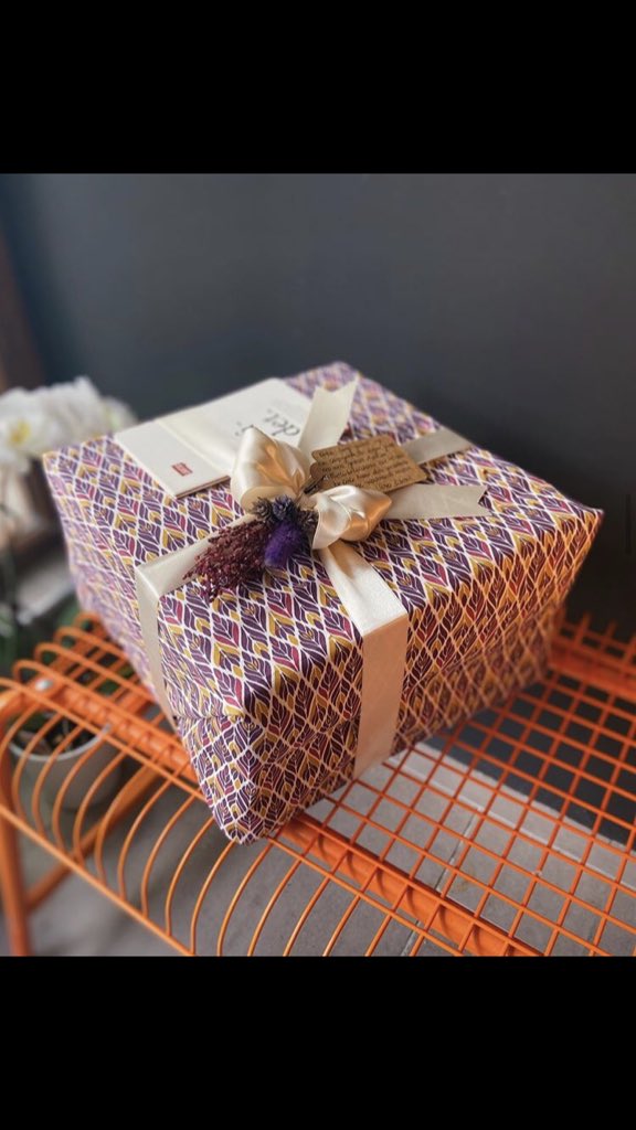 Hiç de köylülük değil o bi kere ☺️Yaşasın çöp olmayan kumaş paketler 🎁♻️