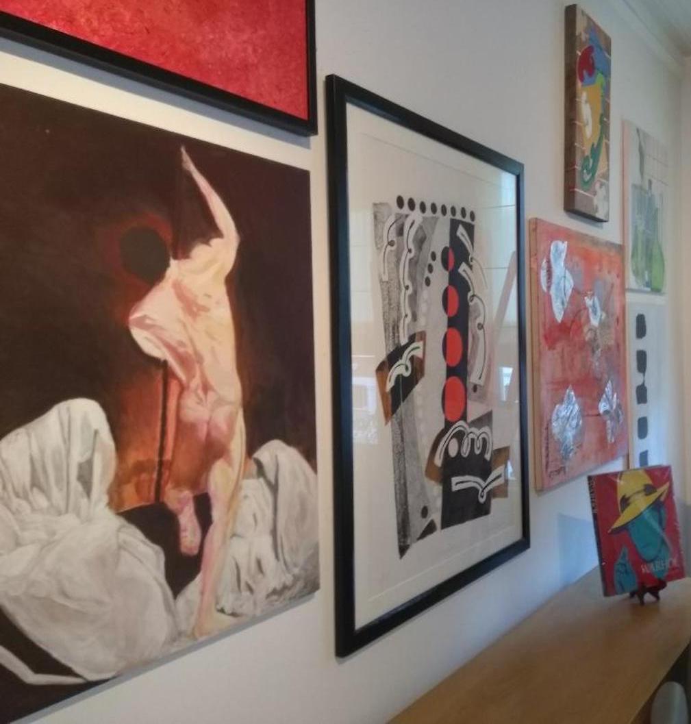 loretmonaco's tweet photo. Paintings by Harvey Daniels, Warhol and Me https://t.co/4GCmxSkgKe