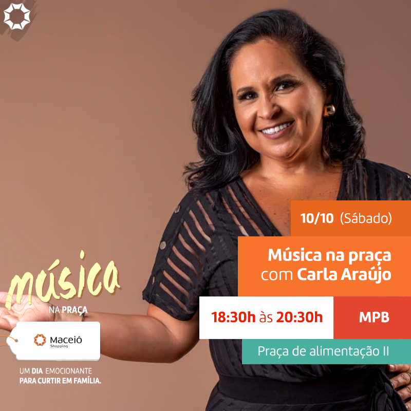 maceioshopping's tweet photo. Hoje, a partir das 18:30h, será a vez da Carla Araújo encantar seu passeio por aqui, na Praça de Alimentação II. ❤ Pra seu fim de semana ficar ainda melhor!
.
.
#maceioshopping #maceio #musicanapraca #fdsnomaceioshopping #alagoas #MpbNaPraça #musica https://t.co/oLT5sMzkXK