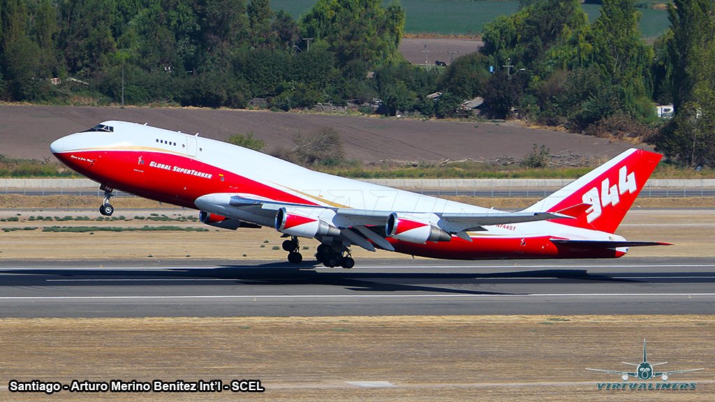 Virtualiners's tweet photo. The most remember fire fighters of 2017, Global Super Tanker Services, Boeing 747-446(BCF), N744ST. Here taking off on its flight back to KCOS
#Globalsupertanker #boeinglovers #boeing747 #widefire #AvGeek #aviationphotography #SpottersChile #virtualiners #planespotting @avgeekyyz https://t.co/vjz0BNp31x