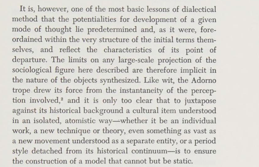 6. Great moments in the history of footnotes: Fredric Jameson's Marxism & Form (1971) has a footnote that is similar in effect to Kenner, ibid. I think deliberately so since Jameson reviewed Kenner in Bucknell Review, 18(1) (Spring, 1970) 63–80.