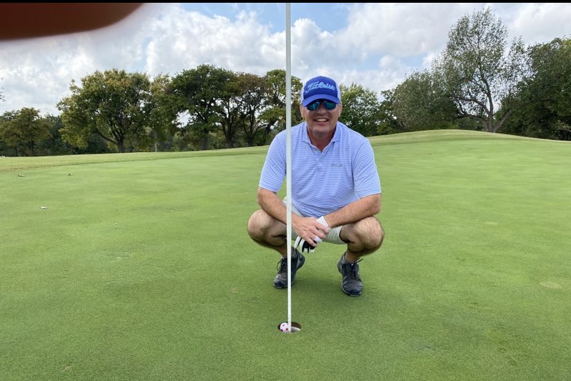 Congratulations to <a href="/142stinger/">Todd Drake</a> for his Hole in One at the #UCOwrestling golf tournament! He is kind of a big deal! 😃    Hole 16, 7 Iron