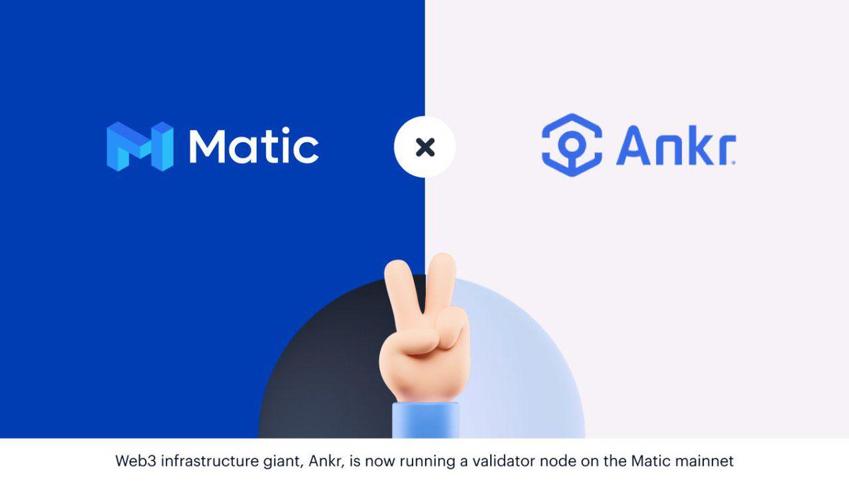 0xPolygon's tweet photo. 1/ Welcoming @ankr as our next top-tier validator, creating a perfect symbiosis with Matic Network!
⛓Ankr is a Web3 infrastructure platform. Providing seamless staking node deployment, a range of developer APIs, and enterprise solutions, Ankr is known as the ‘gateway to Web3’. https://t.co/BlsItCkbz1
