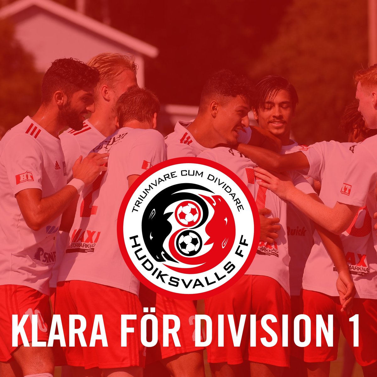StauppforHuFF's tweet photo. ÄNTLIGEN! SOM VI HAR KÄMPAT!
HUFF KLART FÖR DIVISION1!!!
🔴⚪🔴⚪🔴⚪🔴 https://t.co/UeWljDb8jm