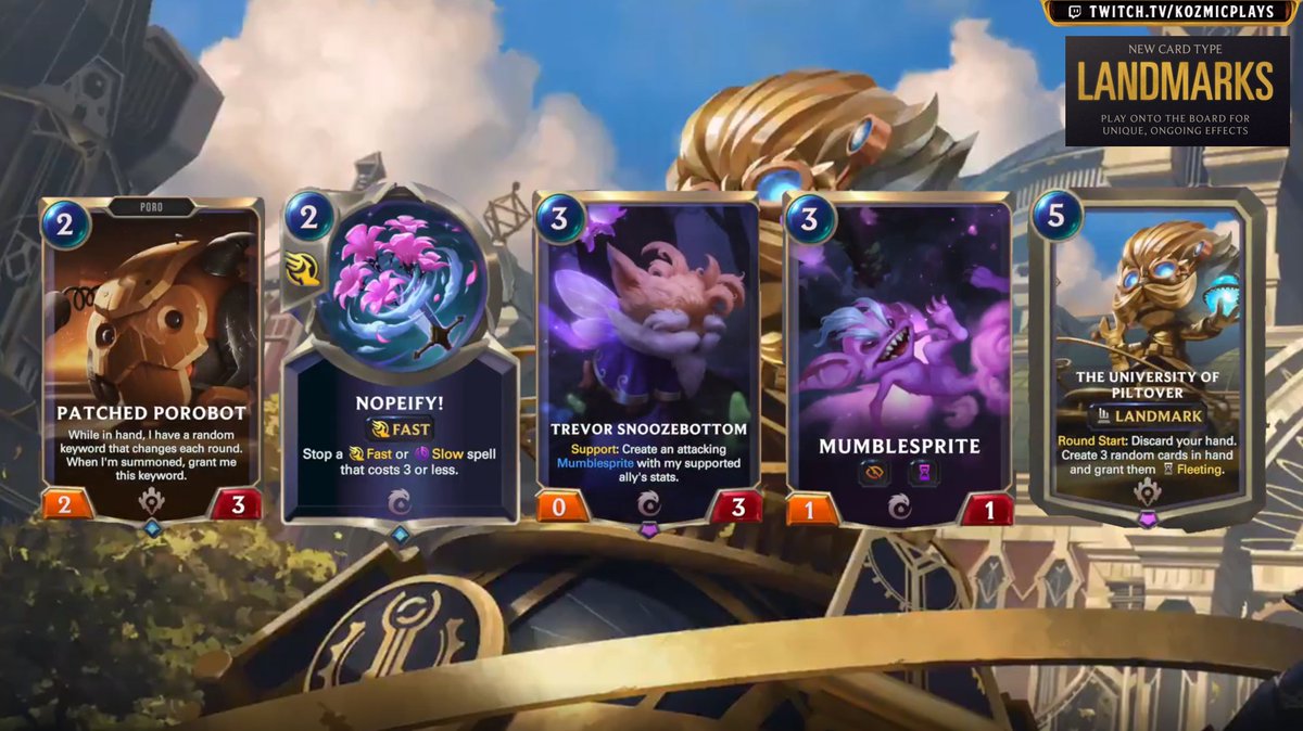 NEXT UP! P&amp;Z Landmark - Oh ho ho random here we go!

Artwork for Nopeify is absolutely stunning as well! More spoilers up tomorrow!

#LegendsOfRuneterra