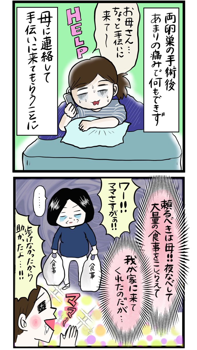 病人の私を見舞いにきたはずの母が病人になって病人が増えただけの話
#マンガが読めるハッシュタグ 