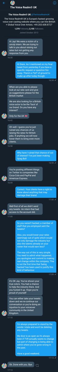 For those following, TVR reached out to me via DM wanting advice, offering a role as face of the brand.However they then threatened to drop their rates for spite and said unless I retracted they wouldn& #39;t talk to me.Oh well, time to finish that Spag Bol I was cooking I guess!