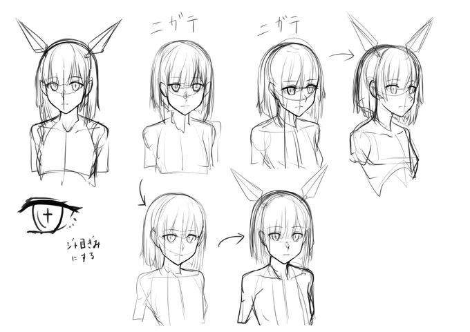 顔練習2
絵柄が安定しない 