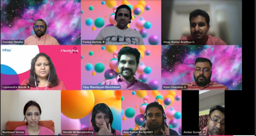 vermaneelmani's tweet photo. That's ABN AMRO IVS Leadership team in pink, who came together to make a difference! #LifeAtInfy #TechInPink2020 #TimeToEndBreastCancer #InfyHALE  #ELCDonates #ivsplace2b @Infosys @EsteeLauder @LifeWorkPassion @devidas_smaller @VCNair  @LopaNayak3 https://t.co/BX2D0thk5o