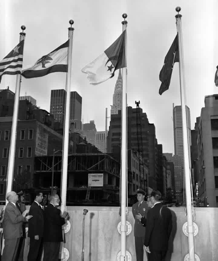 Algeriacgny's tweet photo. The #Algerian #Diplomacy #Day is celebrated on October 8 of each year. It is an event that coincides with the day when the first president of Algeria raised proudly the colors of the  🇩🇿 at the UN headquarters in New York on October 8, 1962.
#Warmest #congratulations! https://t.co/Md41cakf1K