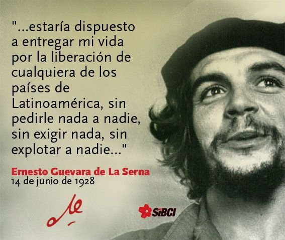 #FidelEnUnaFrase describió con certeras palabras como era el ⭐#EternoGuerrilero⭐

«#Che no solo era☝️ hombre d acción insuperable: era☝️ hombre d pensamiento profundo, d inteligencia visionaria, d profunda cultura, reunía en su persona al hombre d ideas y al hombre d acción»