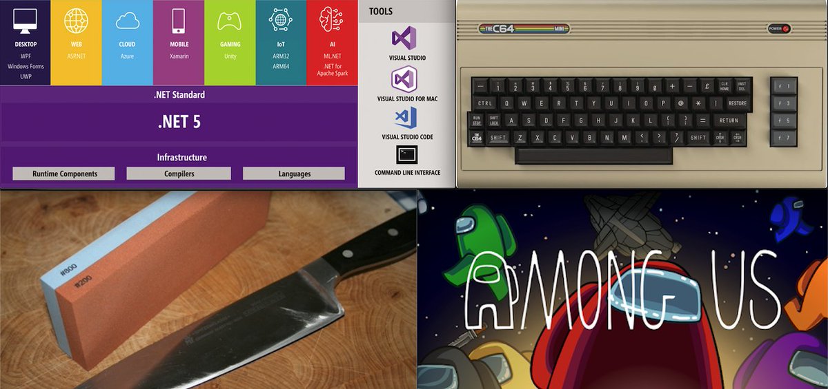 Da har vi kjørt ny fagkveld igjen. En herlig blanding av nytt og gammelt nerdestuff med mer.

Program i kveld var:
- .Net 5.0
- Programmering i Commodore 64
- Kurs i knivsliping
- Og litt spilling av Among US

enso.no/blogg/fagkveld…