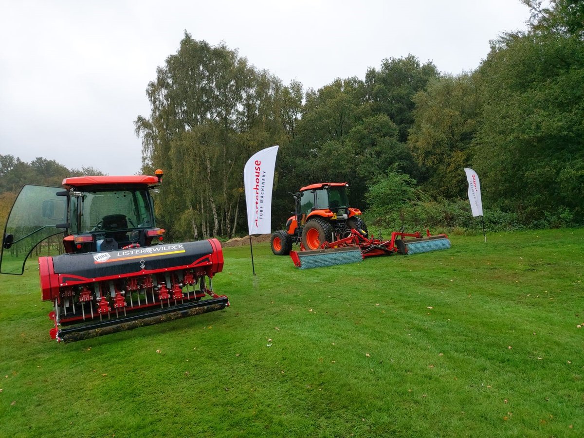ListerWilderGC's tweet photo. Another successful day in #Kent demonstrating the two new #gamechangers from Charterhouse Turf Machinery 😀
If you haven't seen just how good these machines are please give us a call to book your demo 📞
#topbrush #highspeedvertidrain #gamechangers #orangeoli https://t.co/aCssIgmA8T