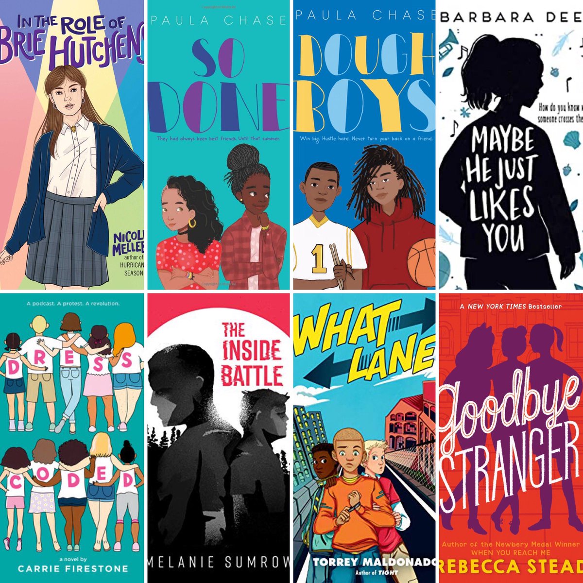 For #mgbooktober day 8, my favorite genre is contemporary realistic fiction, and within that genre, I especially love #uppermiddlegrade novels that feel just right for 6th-8th grade readers like the ones I taught for ten years. Some of my faves here!