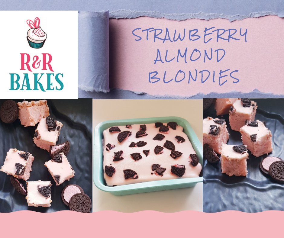 Strawberry Almond Blondies 🍓

#strawberryblondie #bakingislove❤️ #cakeartist #exoticbakes #homebaker #blondieandbrownie #dessertstory #eatdessertfirst #desserttime #dessertoftheday #dessertbae #undiscoveredbaker #foodgasm #ahmedabadbaker #vadodarabaker #gujarat #rnrbakes
