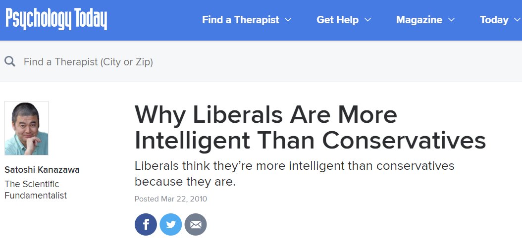 #2Wokeists: "Research around group differences in IQ is deeply immoral, racist and dangerous."Also wokeists: "Look at all these Republican voters and how intellectually inferior they are."