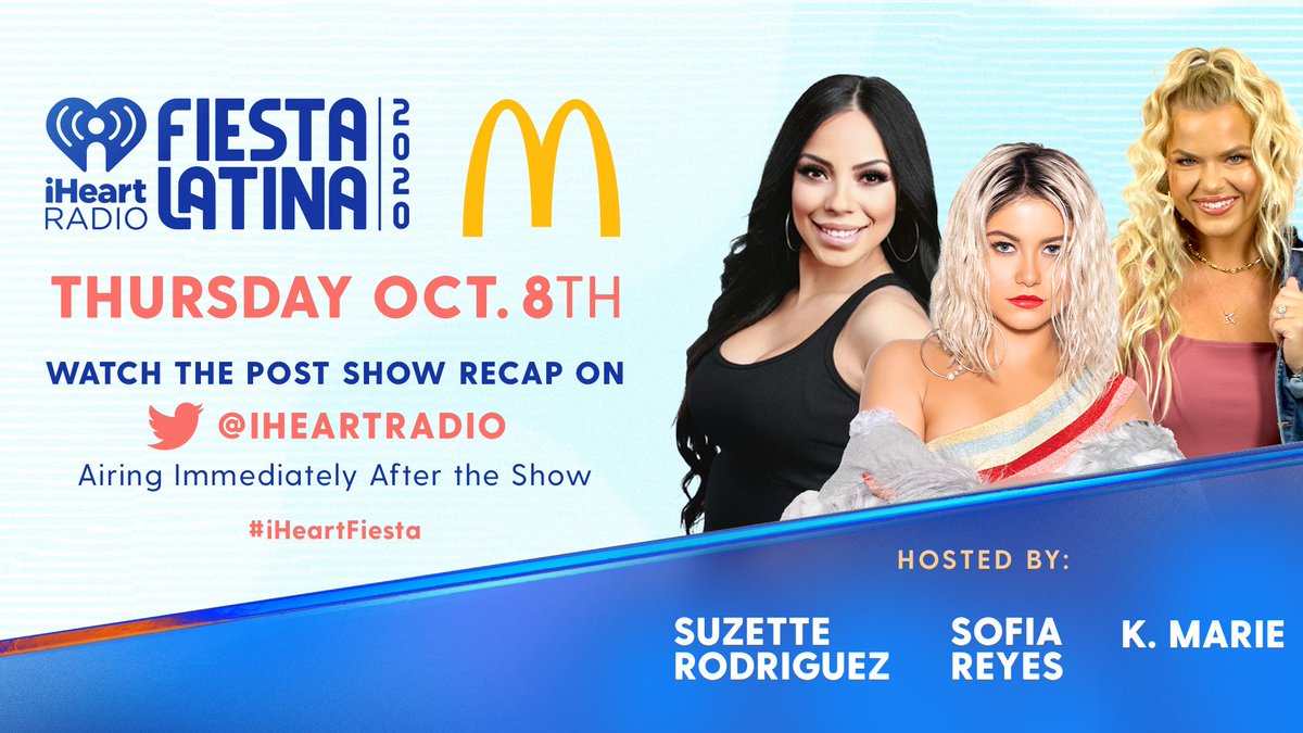 Jamn957's tweet image. Tune in now to watch our post show on @iHeartRadio with @RadioSuzette, @sofiareyes, + @GringaRadio. #iHeartFiesta