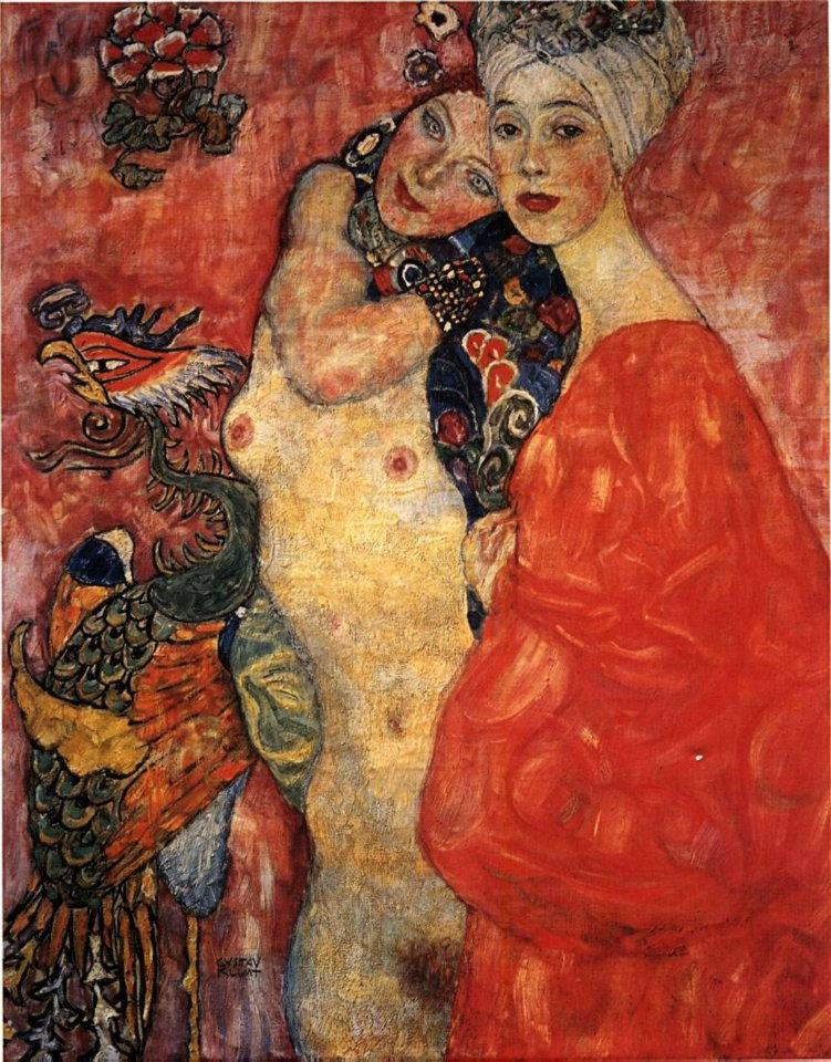 Gustav #Klimt  "The friends"  (1916- 17)   #fineart