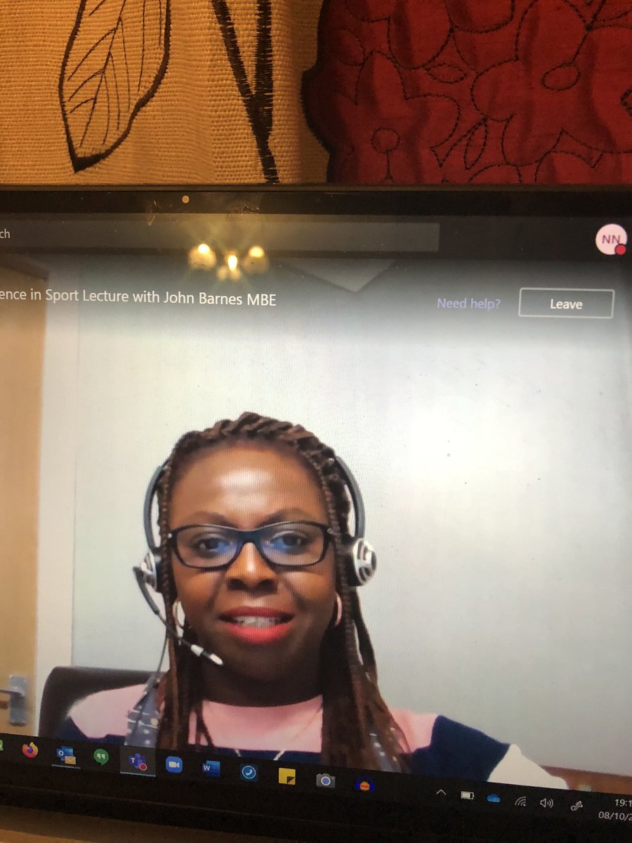 ike1664's tweet photo. Watching our very own @DrCynOkpokiri @SW_ARU interviewing the legend @officialbarnesy #BlackHistoryMonthUK https://t.co/kq3TjHHu8L