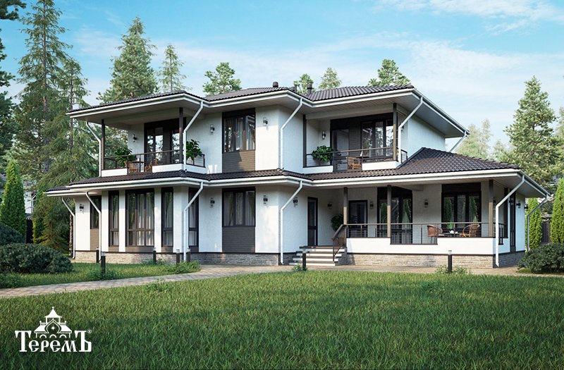 ProTerem's tweet image. Масштабный и стильный коттедж «Генерал» не оставит равнодушными ценителей загородной жизни. Первый этаж включает гостиную, большую кухню и столовую, бильярдную, санузлы и технические помещения. На втором этаже находятся четыре спальни с балконами.