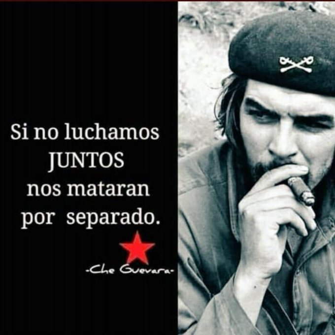 edu22caceres's tweet photo. @JohnHallmar @javierliberado @DocSandinista @doctornox_ @AjaxRadioJS @Eulila5 @Cynthiacast1302 @BelzabethCente3 @mijamart88 @YesnerCastro04 @BlancoUro @OrlandoLquez1 @RubenFlorVilla @AntonioQuinox @Ruizurohealf El ejemplo del hombre nuevo que nos insta a crecer en revolución por un mundo mejor y el poder del pueblo. Viva la revolución! https://t.co/xOP3k3eP55