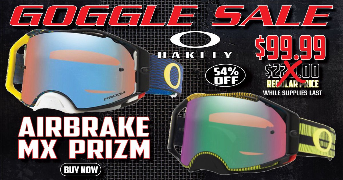 Major sale going on right now! On Oakley Airbrakes! We will close the sale at 4pm PST