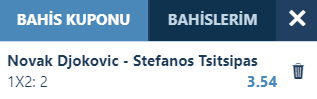 underdogbetss's tweet photo. Çoğu kişi numara yapıyo dese de Djokovic'in boyun sakatlığı var. Tsitsipas, Amerika Açık'ta yaşadığı Coric şokunu atlatmış gözüküyor. Son iki turda Dimitrov &amp; Rublev engellerini de set vermeden aştı. Tsitsipas'ın maça kesinlikle ortak olduğunu düşünüyorum.

Stake 8 https://t.co/fFdqJchcTx