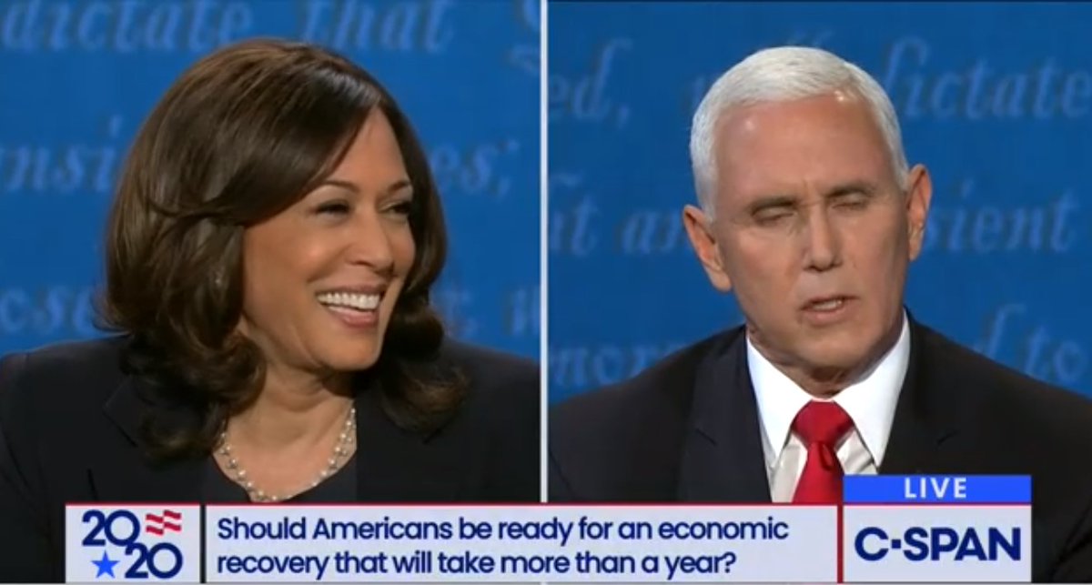 arulouis's tweet image. #KamalaHarris brought forensic skills of prosecutor to  #Debates2020 to overshadow #MikePence as they faced off, attempting to pin each other to policies they would avoid, deflecting hard questions. It was Harris&apos;s audition for president. #Election2020  newsd.in/harris-brings-…