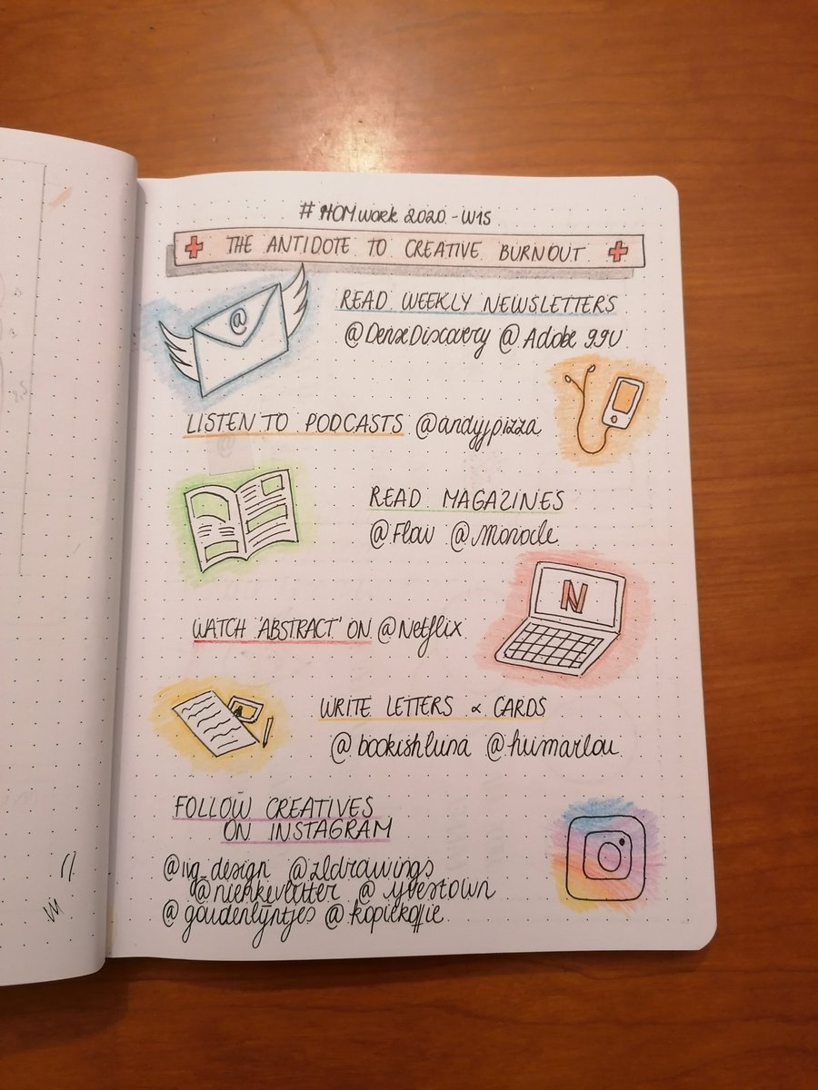 AnneliesDesigns's tweet photo. Latest #HOMwork assignment: the antidote to creative burnout, aka the things/people that make me feel inspired #creativity #inspiration @DenseDiscovery @heimarlou @BookishLuna @99u https://t.co/dB3Dv1oM5K