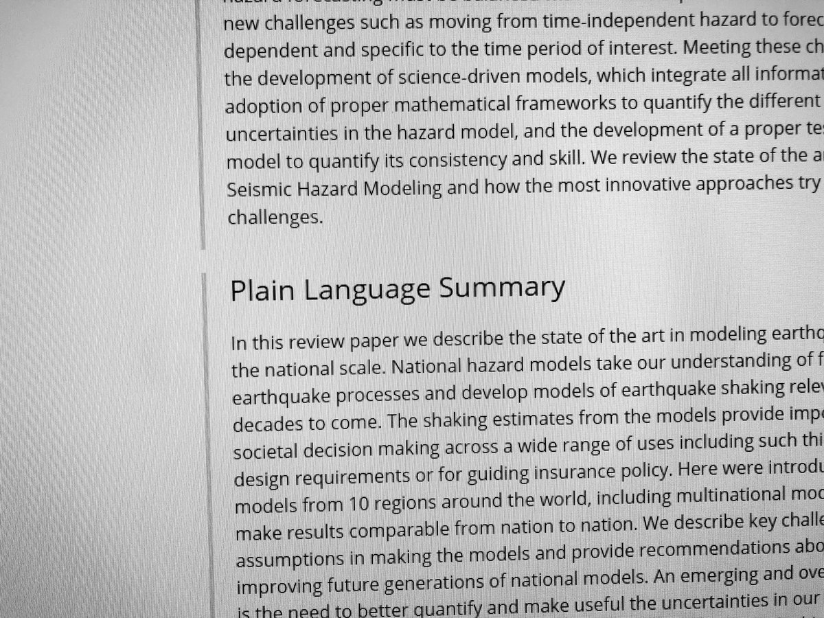 Why don’t all journals require plain language summaries??

Best. Idea. Ever. 🙌

Shoutout to <a href="/theAGU/">AGU (American Geophysical Union)</a>’s Reviews of Geophysics for being ahead of the curve. #scicomm