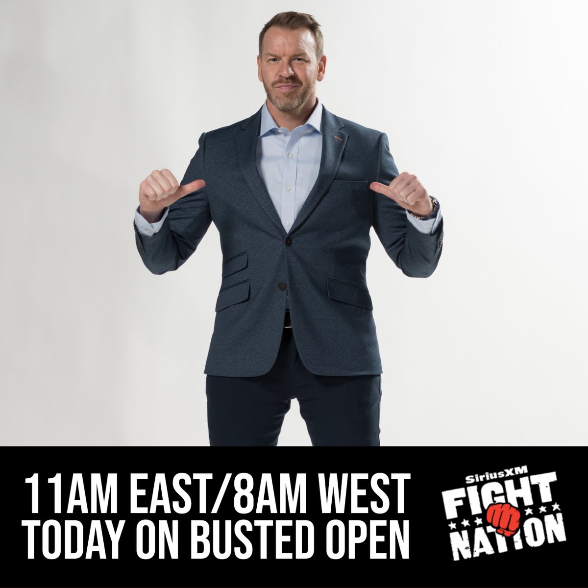 Who's coming up on Busted Open?  THIS GUY

<a href="/Christian4Peeps/">Jay 'Christian' Reso</a> joins <a href="/davidlagreca1/">Dave LaGreca</a> &amp; <a href="/bullyray5150/">Bully Ray</a> at 11AM East / 8AM West on today's show

#cagefightermovie