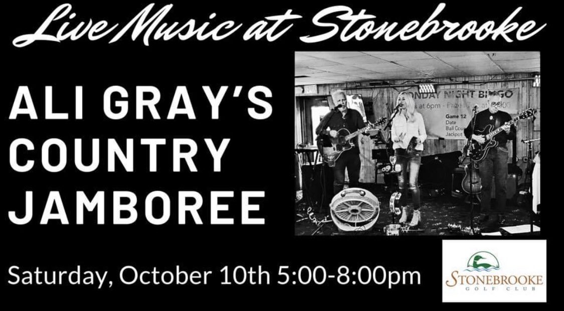 Join us for some country music on Stonebrooke’s patio Saturday, October 10th from 5:00-8:00pm🎶 #stonebrooke