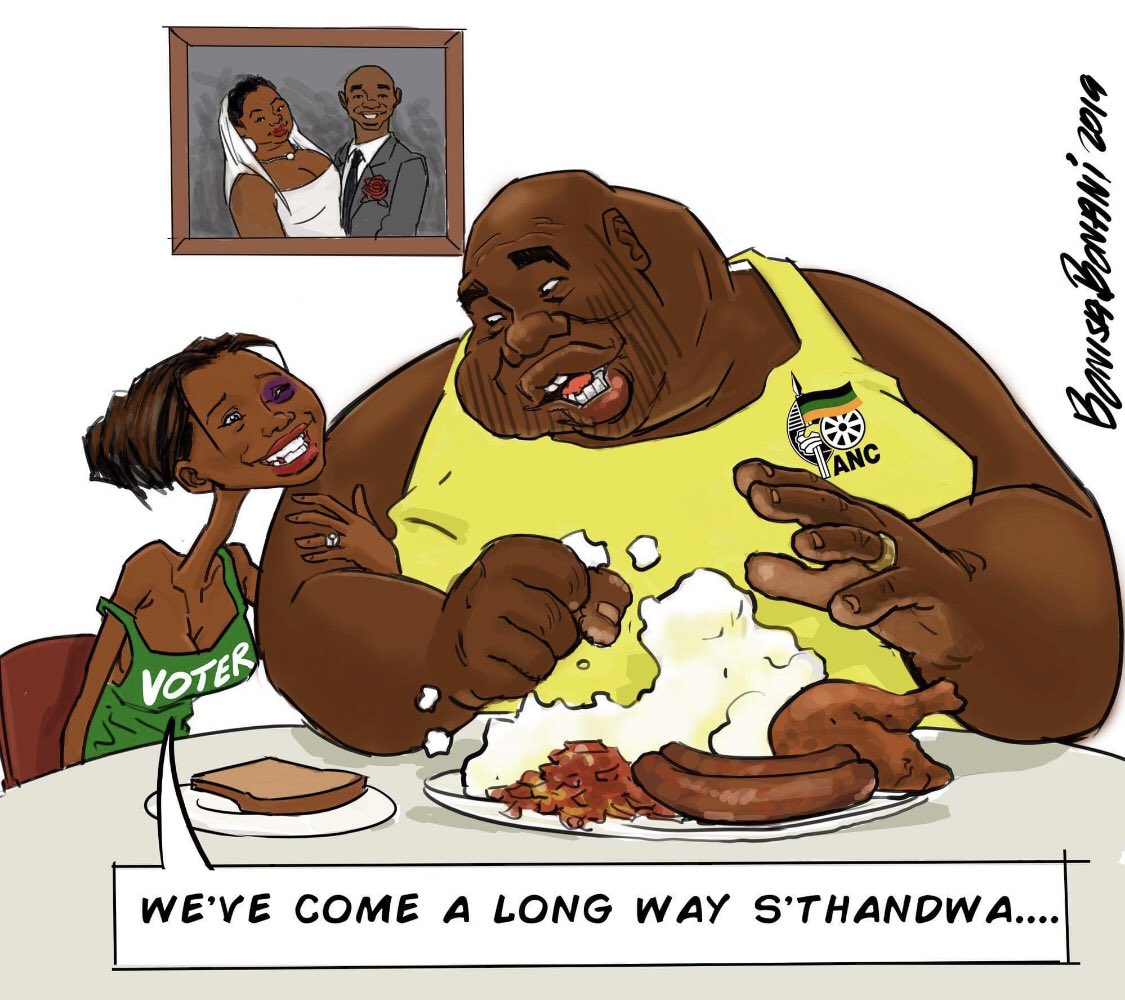 bongani_ink's tweet photo. This political marriage has been a long lopsided relationship. Do we need counseling or #ANCEXIT? But we’re scared of being lonely!🤣...We’re so used to our #ANC bae—the abuse, the lies, the corruption...Oh noo!😭😭😭 #thursdayvibes https://t.co/EWqqcpRwyG