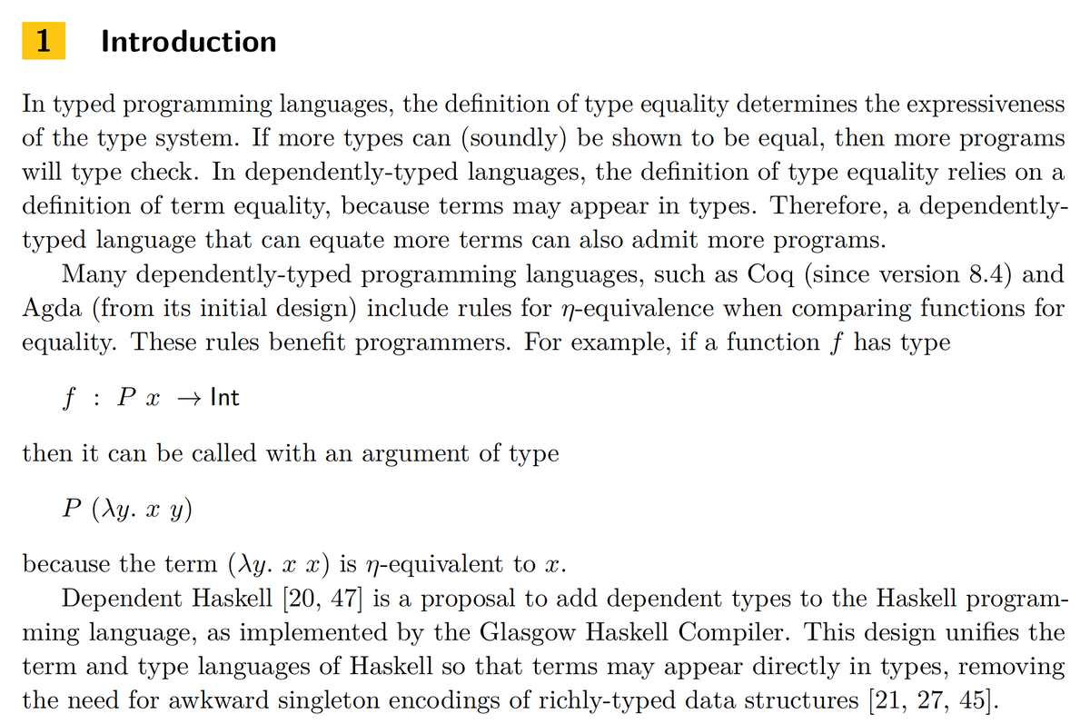 Iceland_jack's tweet photo. Eta-Equivalence in Core Dependent Haskell #HaskellPDF does anyone use hashtags anymore https://t.co/h01ytlygcX https://t.co/apRTYeifeq