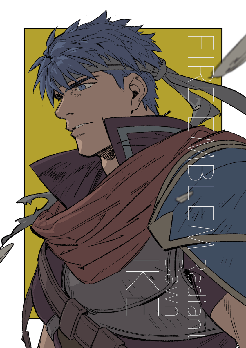 ike (fire emblem) 1boy male focus blue hair blue eyes solo armor headband  illustration images