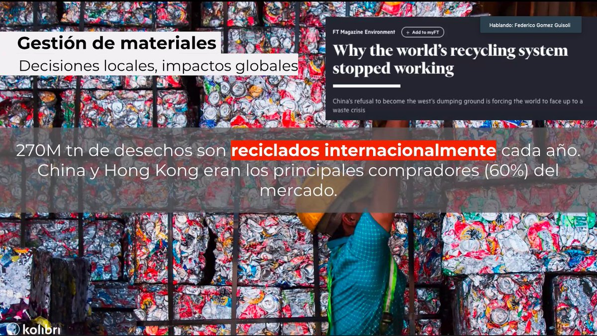 griky_co's tweet photo. #ConocimientoqueFluye "Los temas ambientales no pueden ser separados de los temas económicos" @_fedegomezg #EmprenderconImpacto @HumanidadMayma @Mercadolibre https://t.co/HeDDpqsbD2