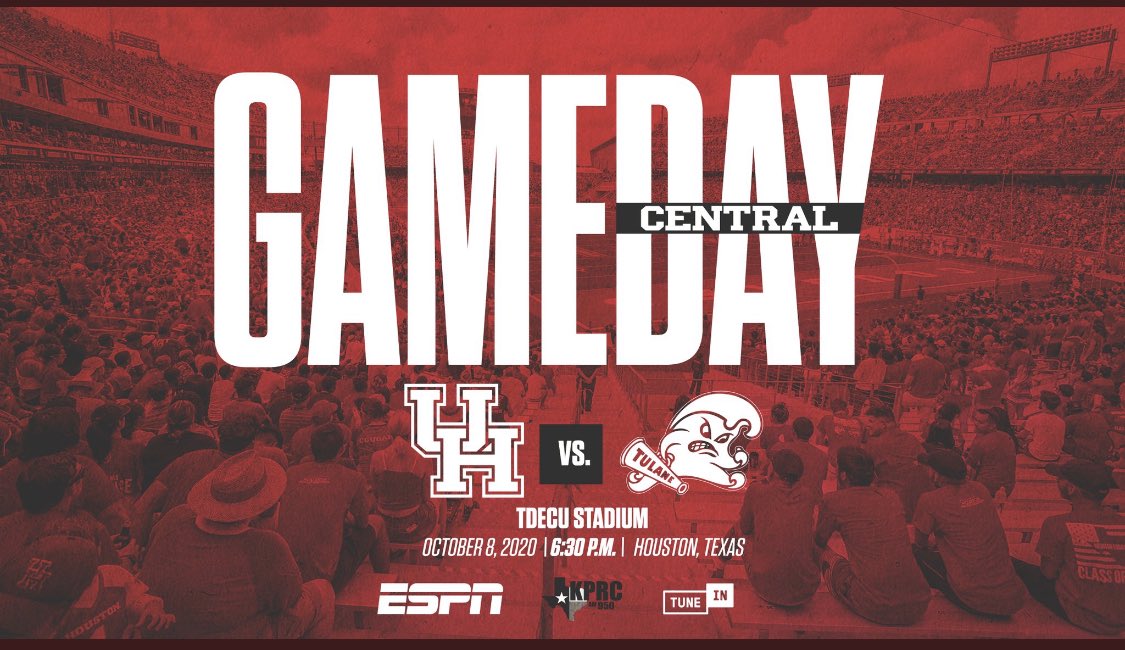 The wait is over...we will finally see Houston Cougar jerseys on the field tonight. Wear your red and tune in to ESPN at 6:30pm. Go Coogs!!
