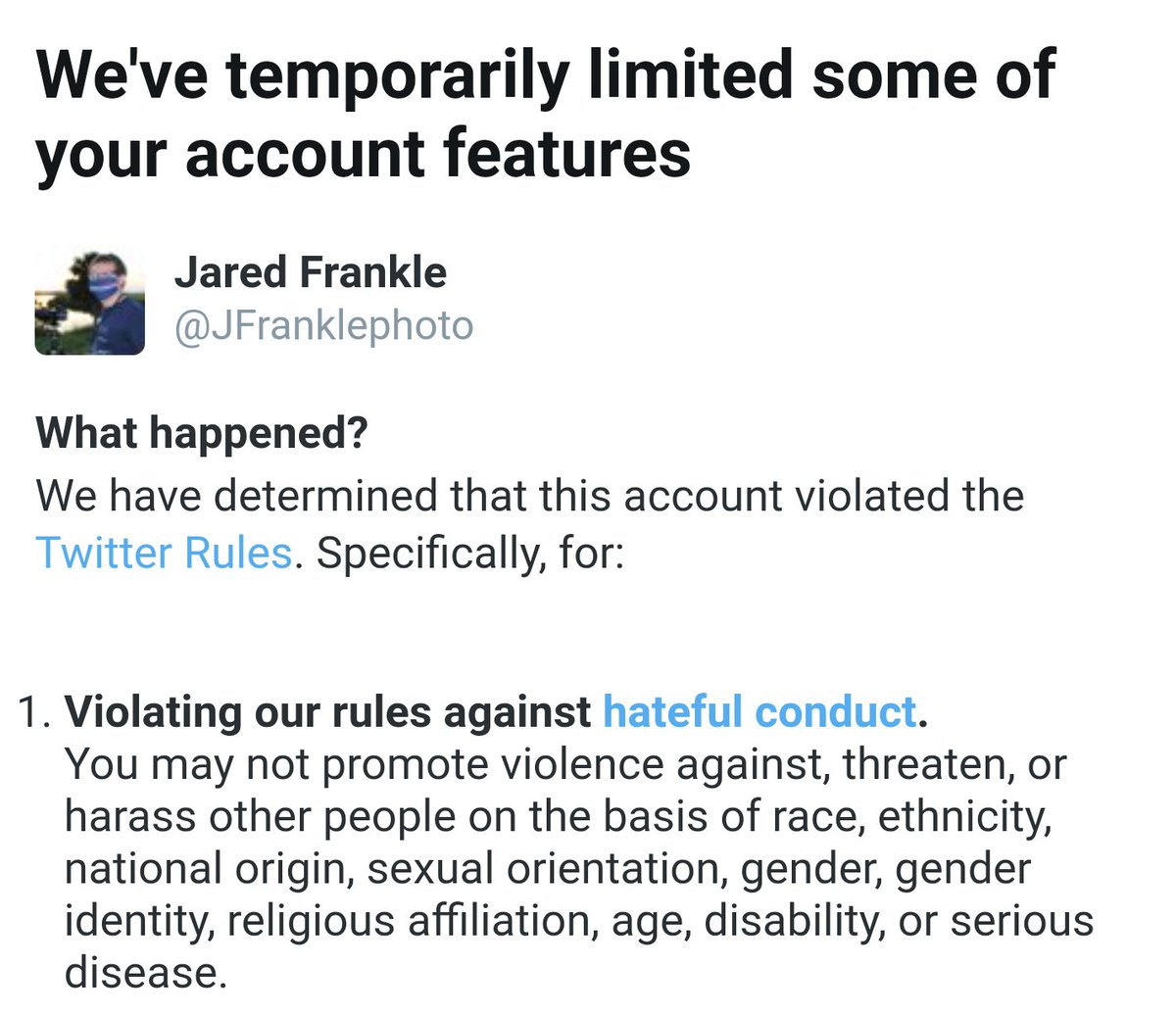 JFrankleKSC's tweet image. Hey @Twitter @TwitterSupport, just so you know, TERFs (transphobes) are not a race, ethnicity, national origin, sexual orientation, gender, gender identity, religious affiliation, age, disability, or serious disease.
#transphobes #terfs #fixyourshit