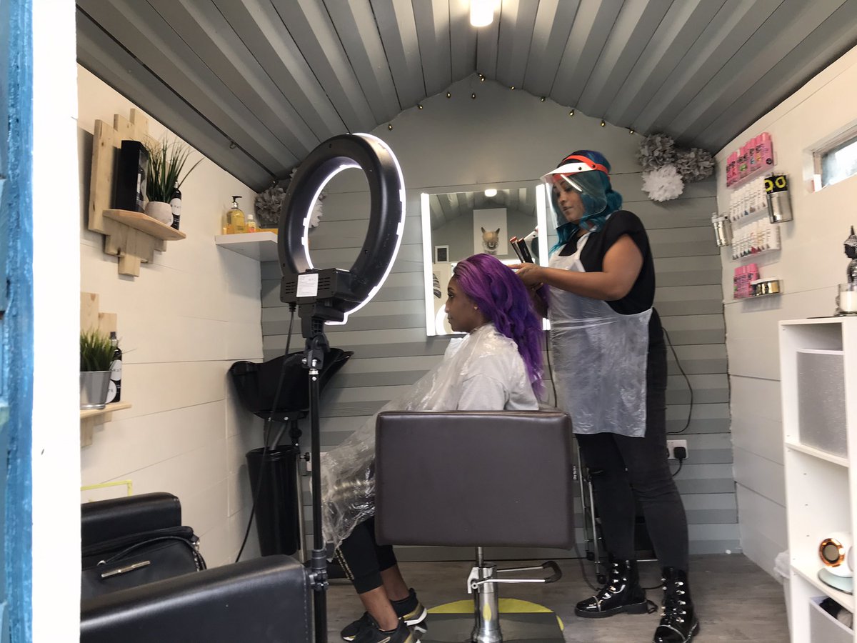 Mark Ansell Sur Twitter Positive News Alert A Hairdresser From Sheffield Has Made A Salon In Her Garden Shed Hayley Ekwubiri Says The Shed Salon Or Shalon Provides